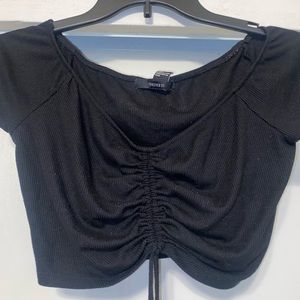 Black crop top